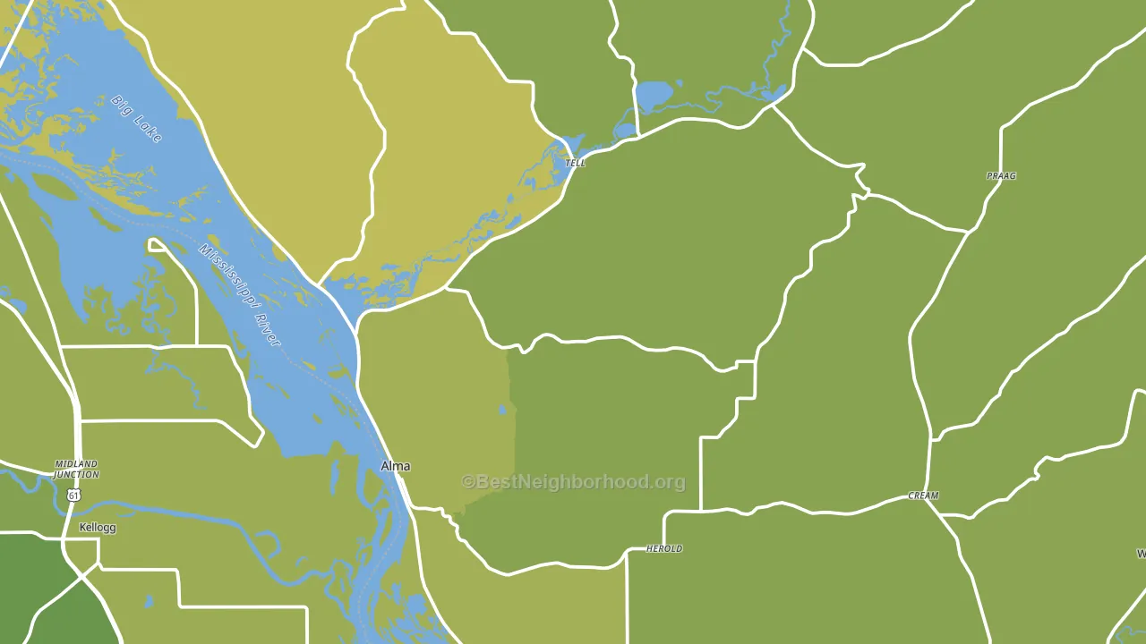 54610, WI block-group voter-turnout map