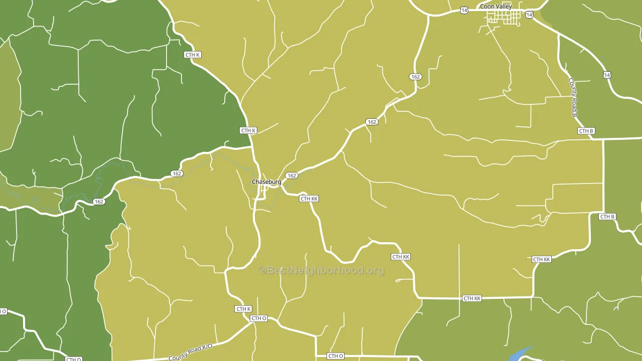 54621, WI block-group voter-turnout map