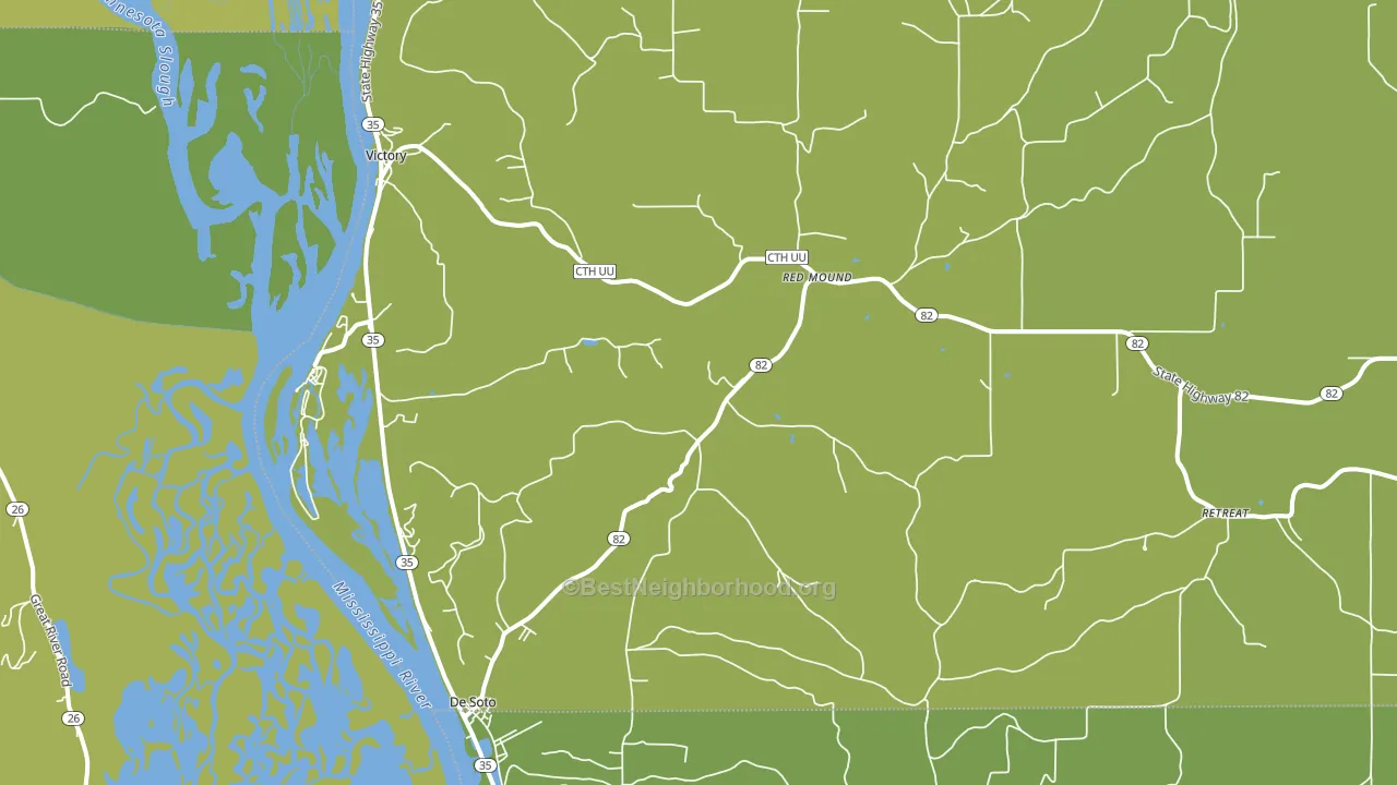 54624, WI block-group voter-turnout map