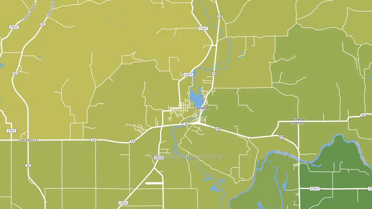 54630, WI block-group voter-turnout map