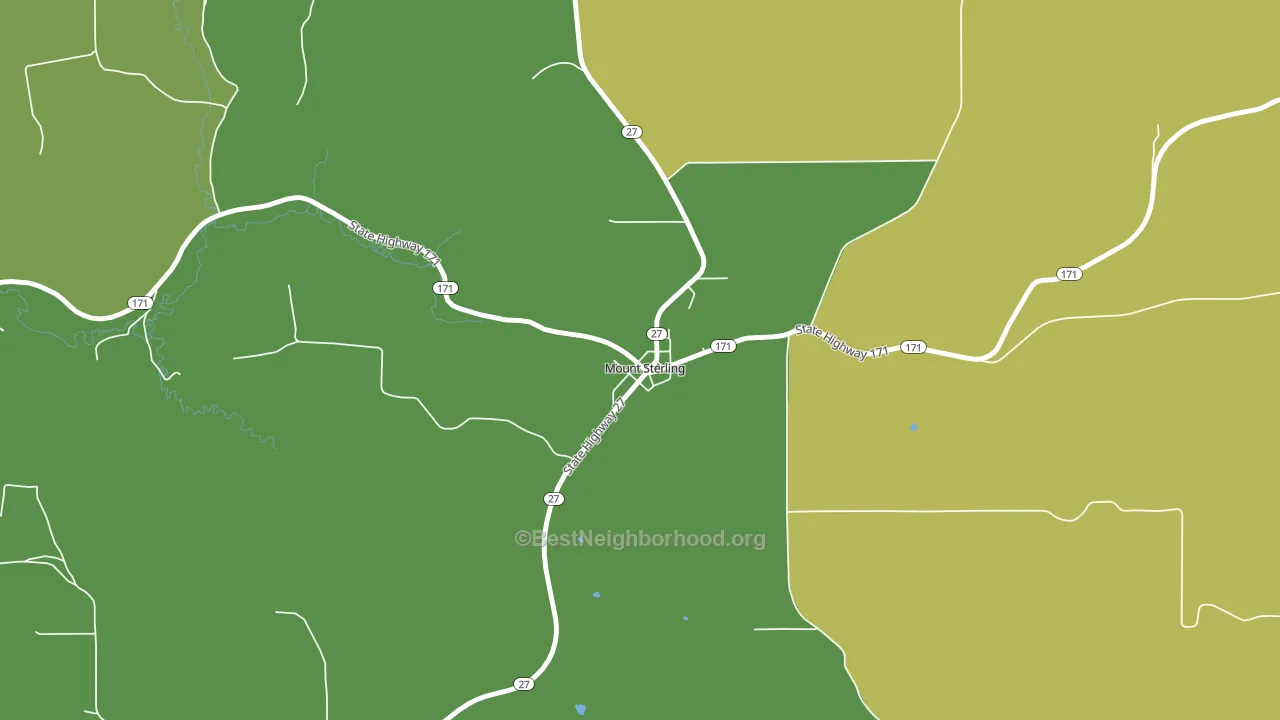 54645, WI block-group voter-turnout map
