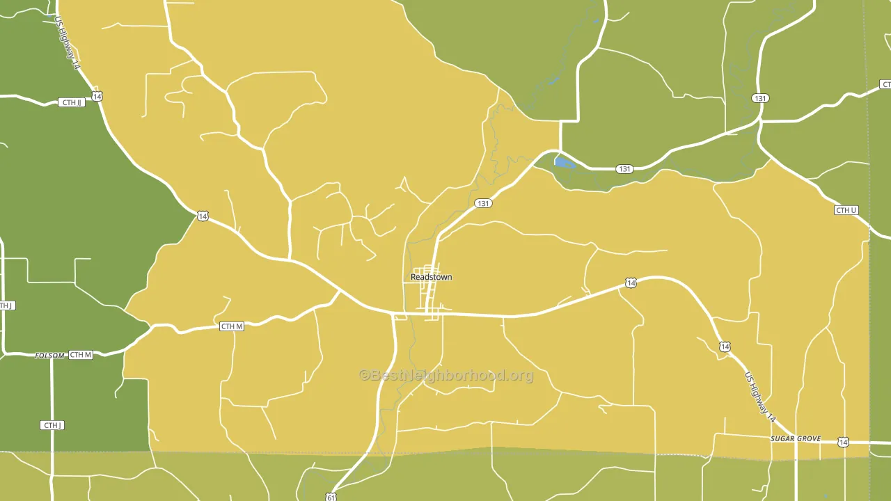 54652, WI block-group voter-turnout map