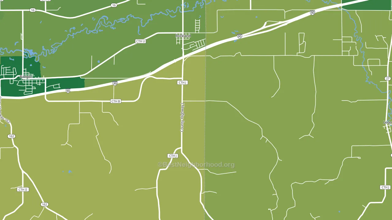 54653, WI block-group voter-turnout map