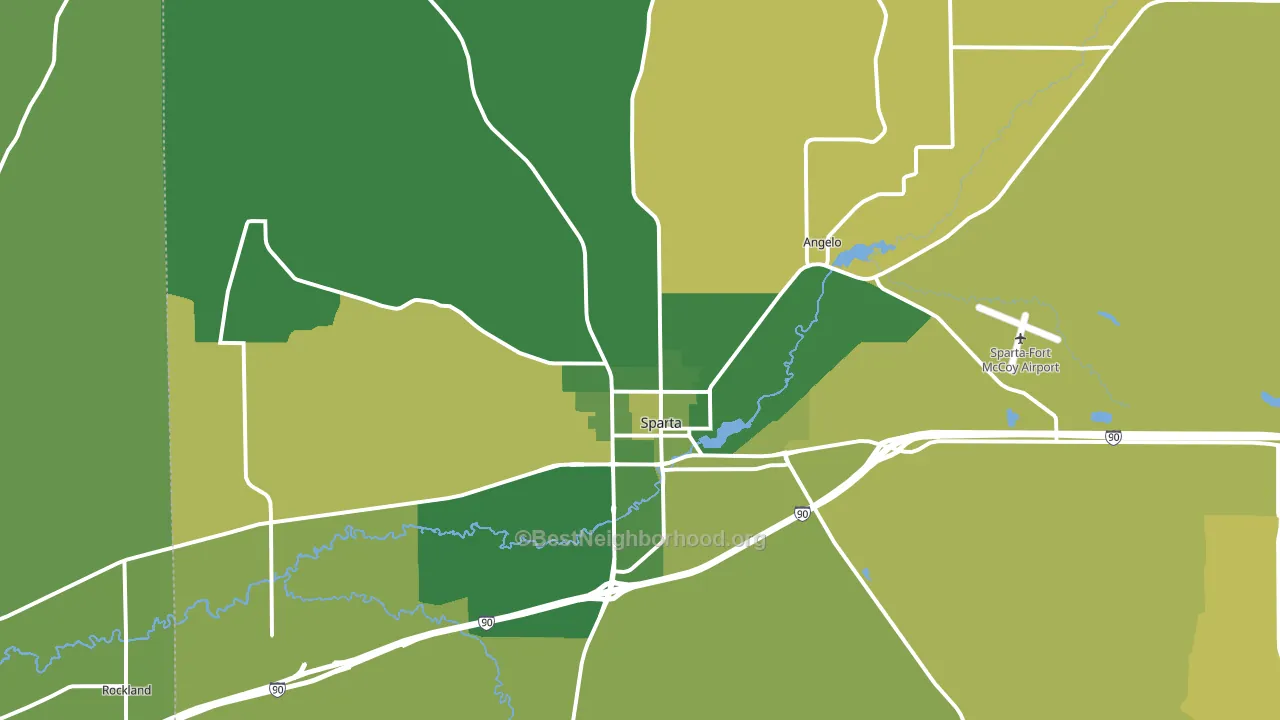 54656, WI block-group voter-turnout map