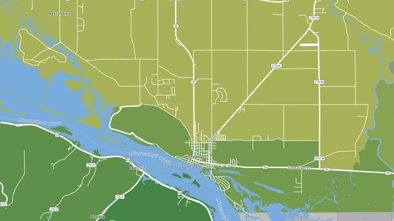 54661, WI block-group voter-turnout map