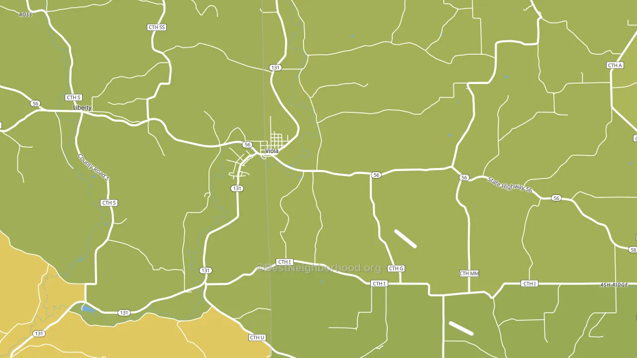 54664, WI block-group voter-turnout map