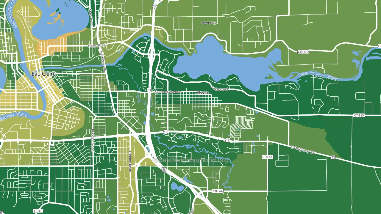 54720, WI block-group voter-turnout map