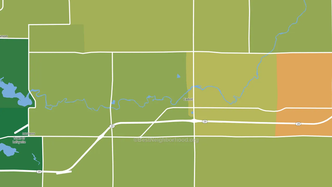 54727, WI block-group voter-turnout map