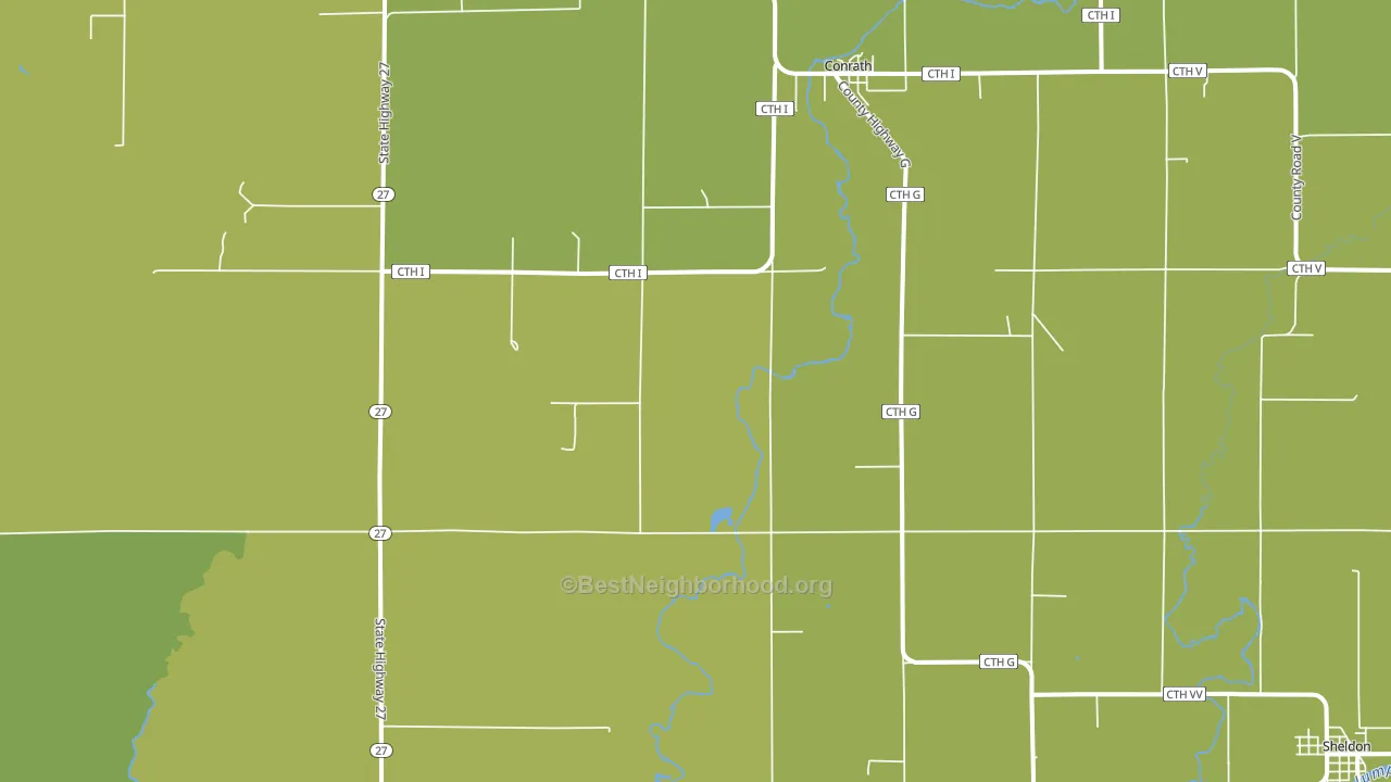 54731, WI block-group voter-turnout map