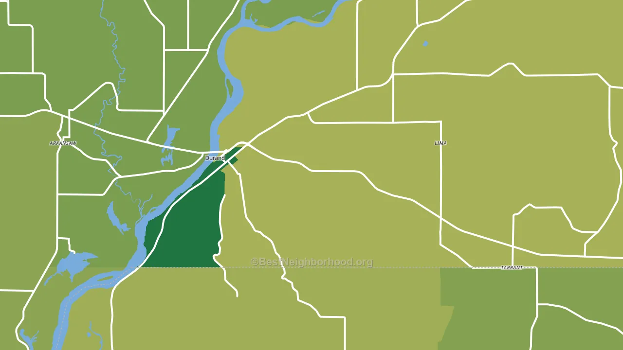 54736, WI block-group voter-turnout map