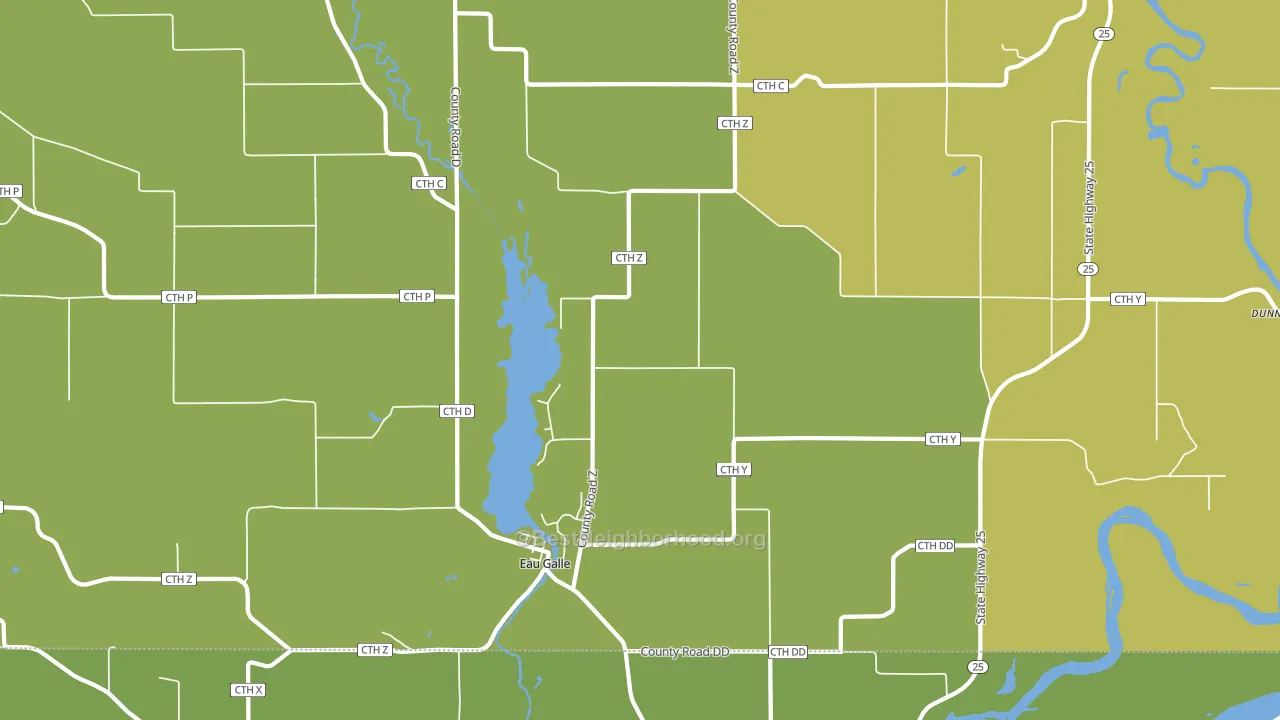54737, WI block-group voter-turnout map