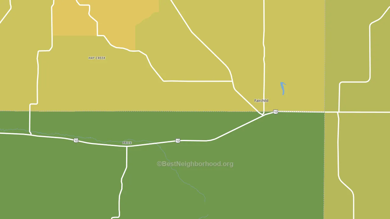 54741, WI block-group voter-turnout map