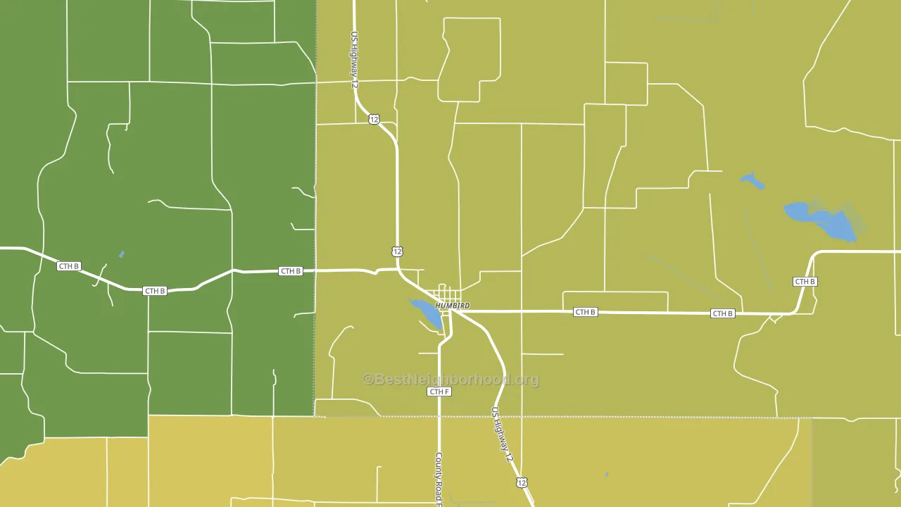 54746, WI block-group voter-turnout map