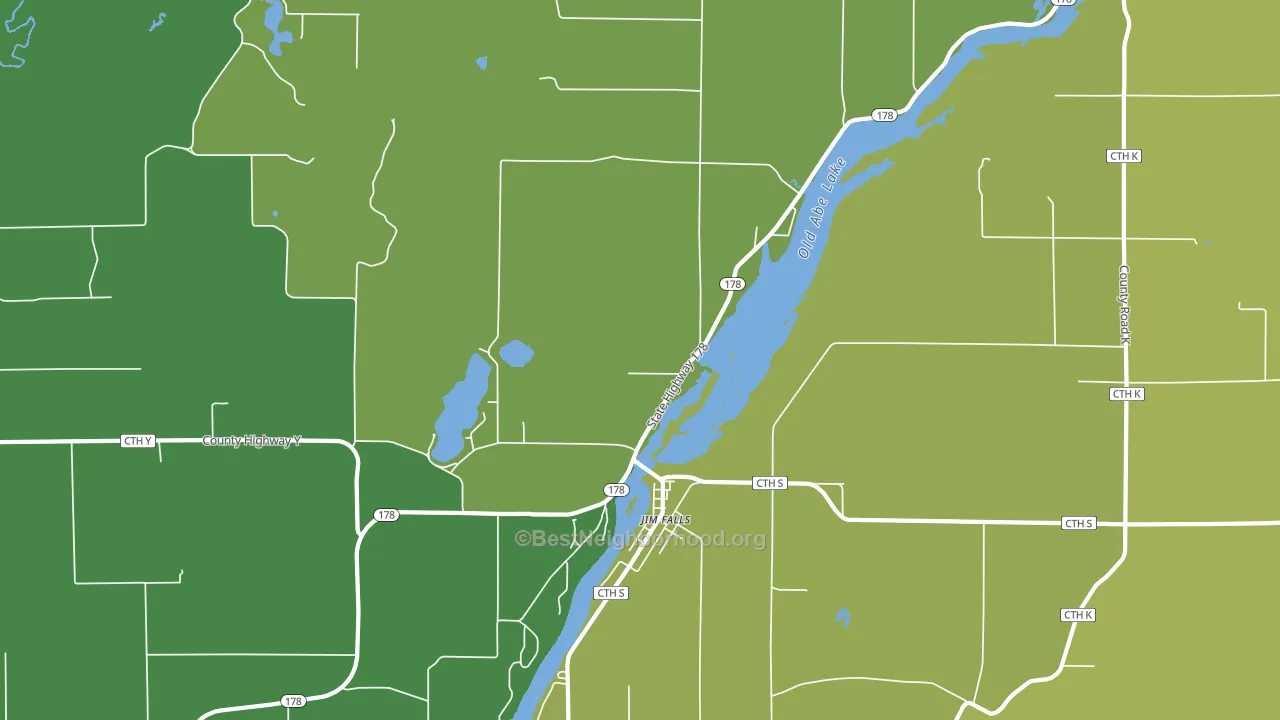 54748, WI block-group voter-turnout map