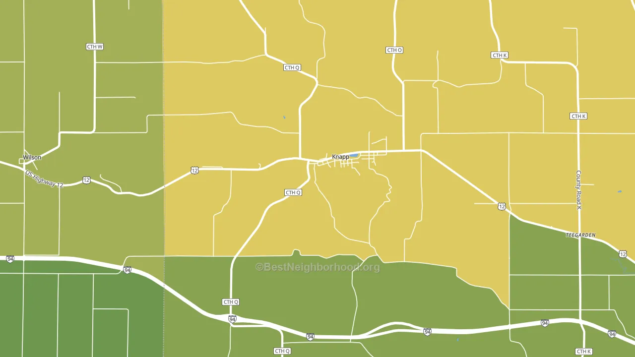 54749, WI block-group voter-turnout map