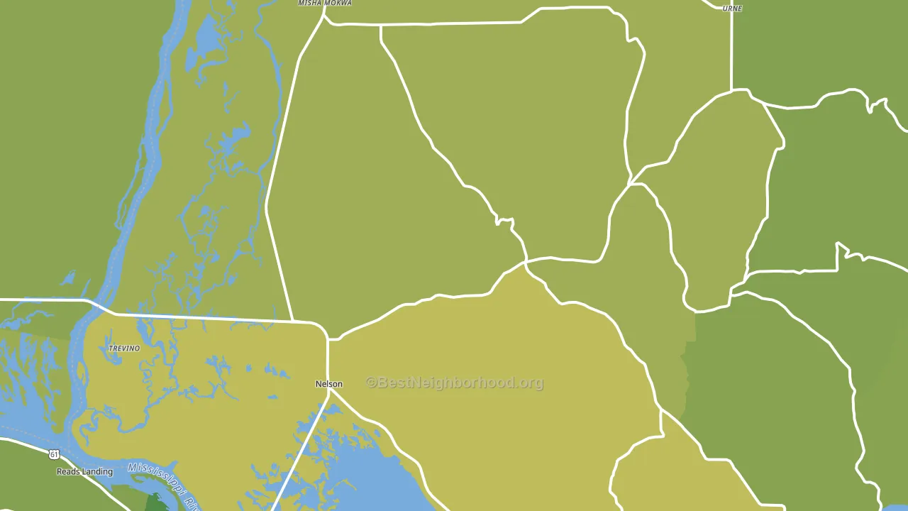 54756, WI block-group voter-turnout map