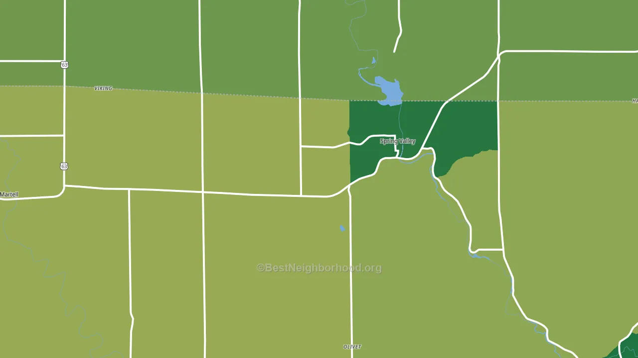 54767, WI block-group voter-turnout map