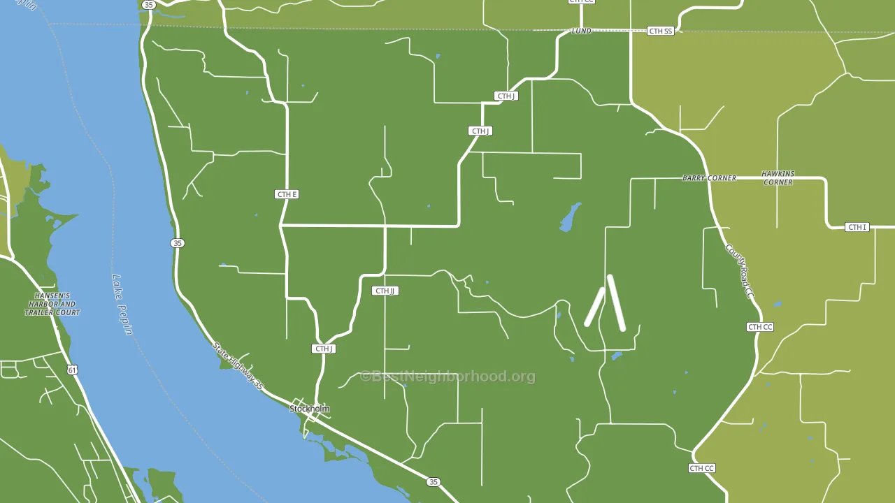 54769, WI block-group voter-turnout map