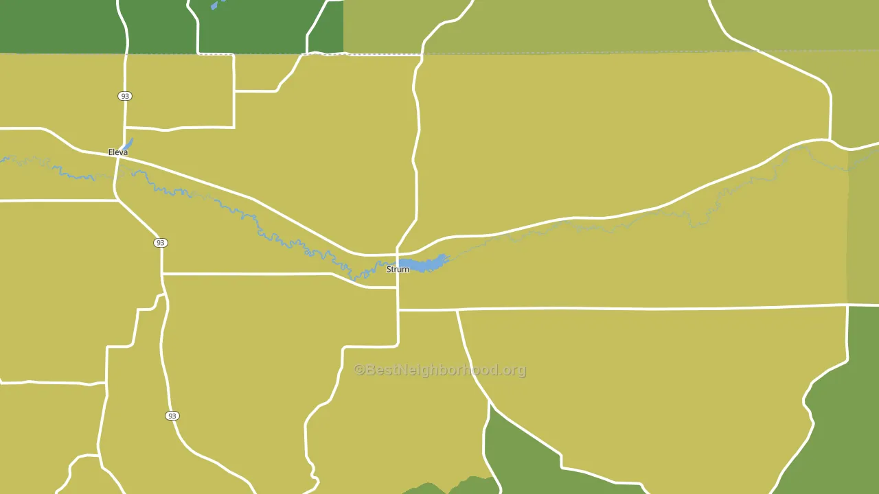 54770, WI block-group voter-turnout map