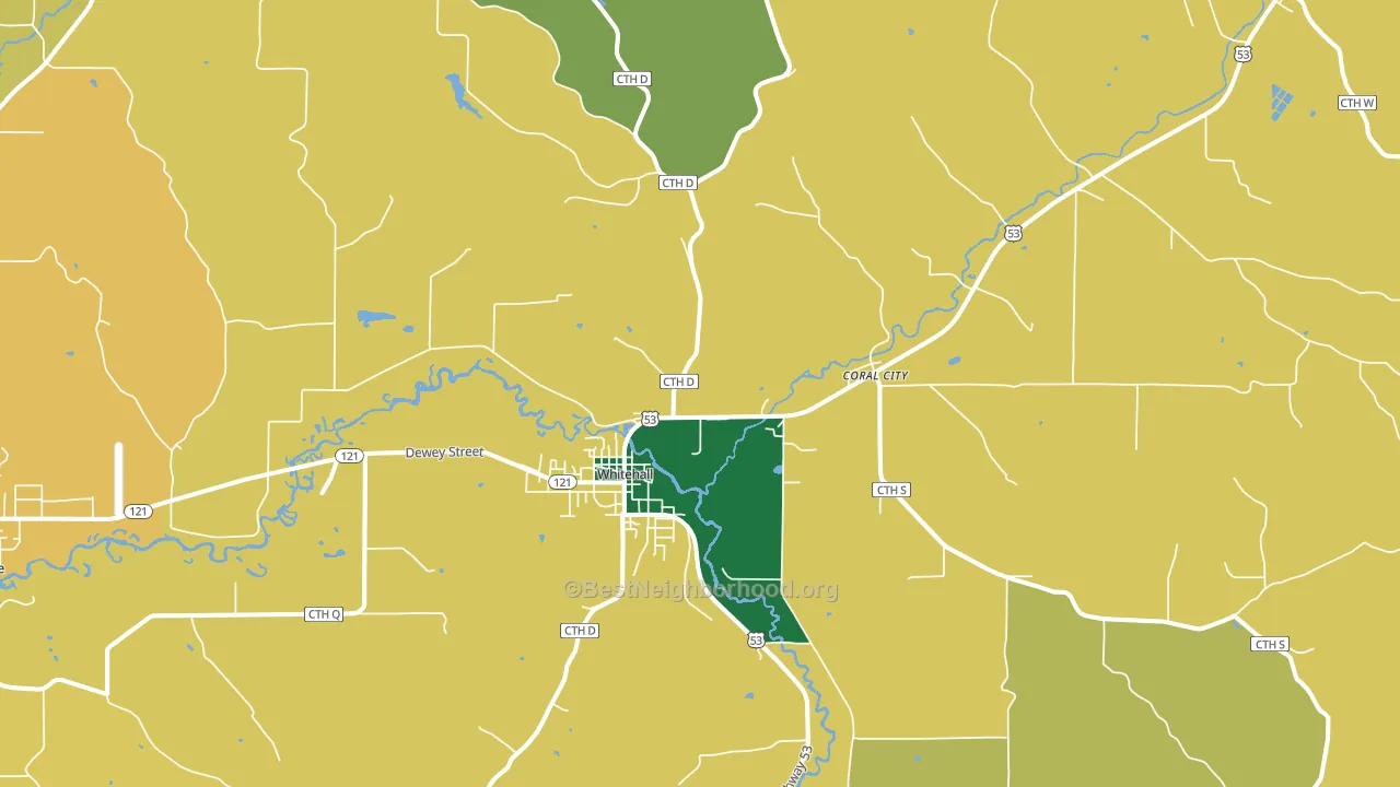 54773, WI block-group voter-turnout map
