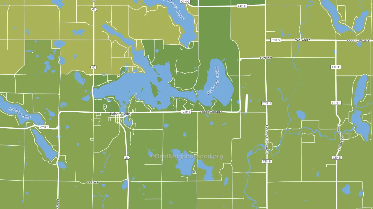 54810, WI block-group voter-turnout map