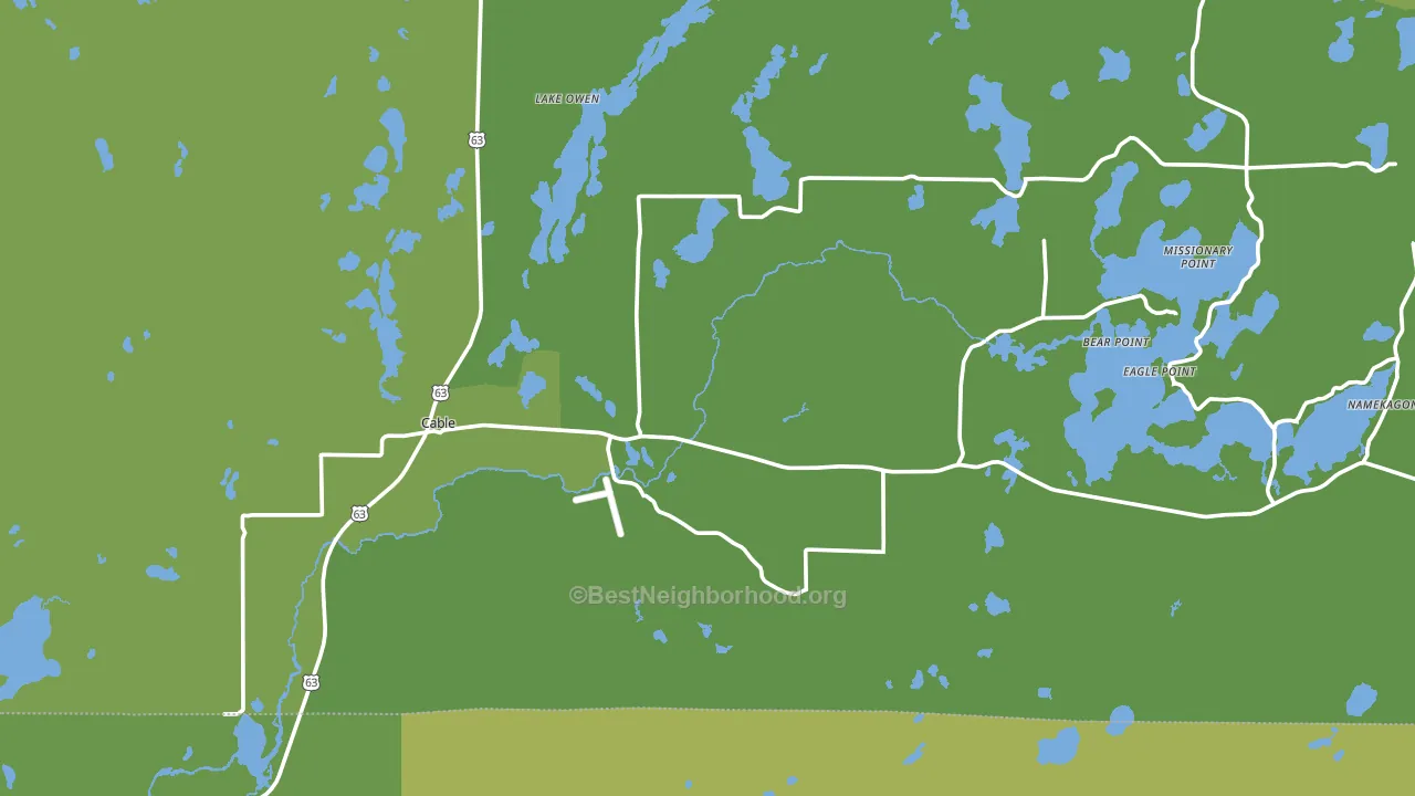 54821, WI block-group voter-turnout map