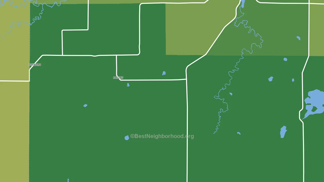 54836, WI block-group voter-turnout map