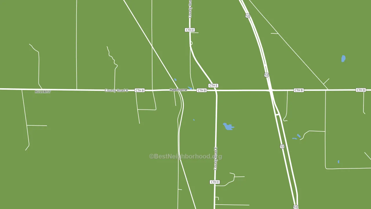 54842, WI block-group voter-turnout map