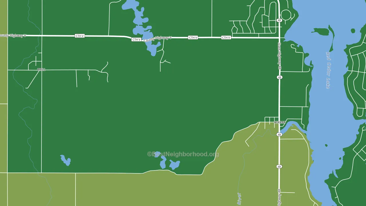 54857, WI block-group voter-turnout map
