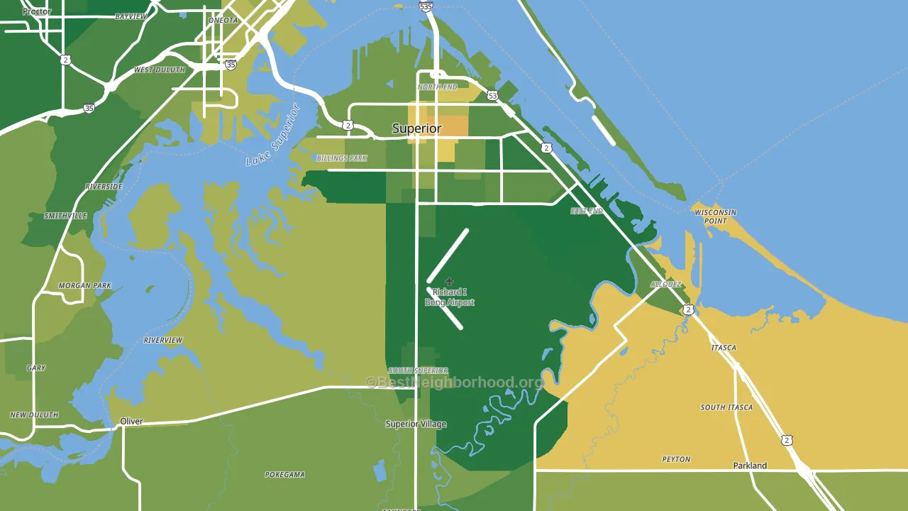 54880, WI block-group voter-turnout map
