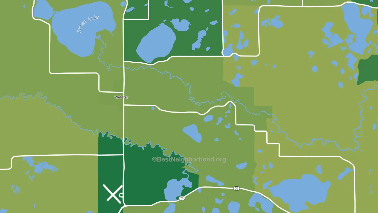 54893, WI block-group voter-turnout map