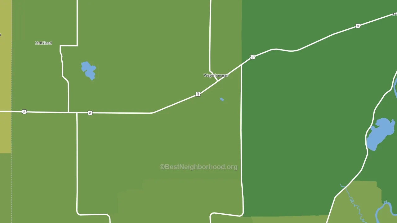 54895, WI block-group voter-turnout map