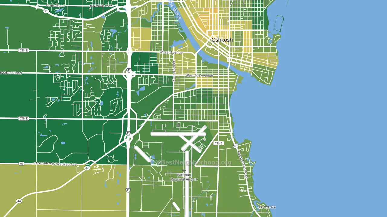 54902, WI block-group voter-turnout map