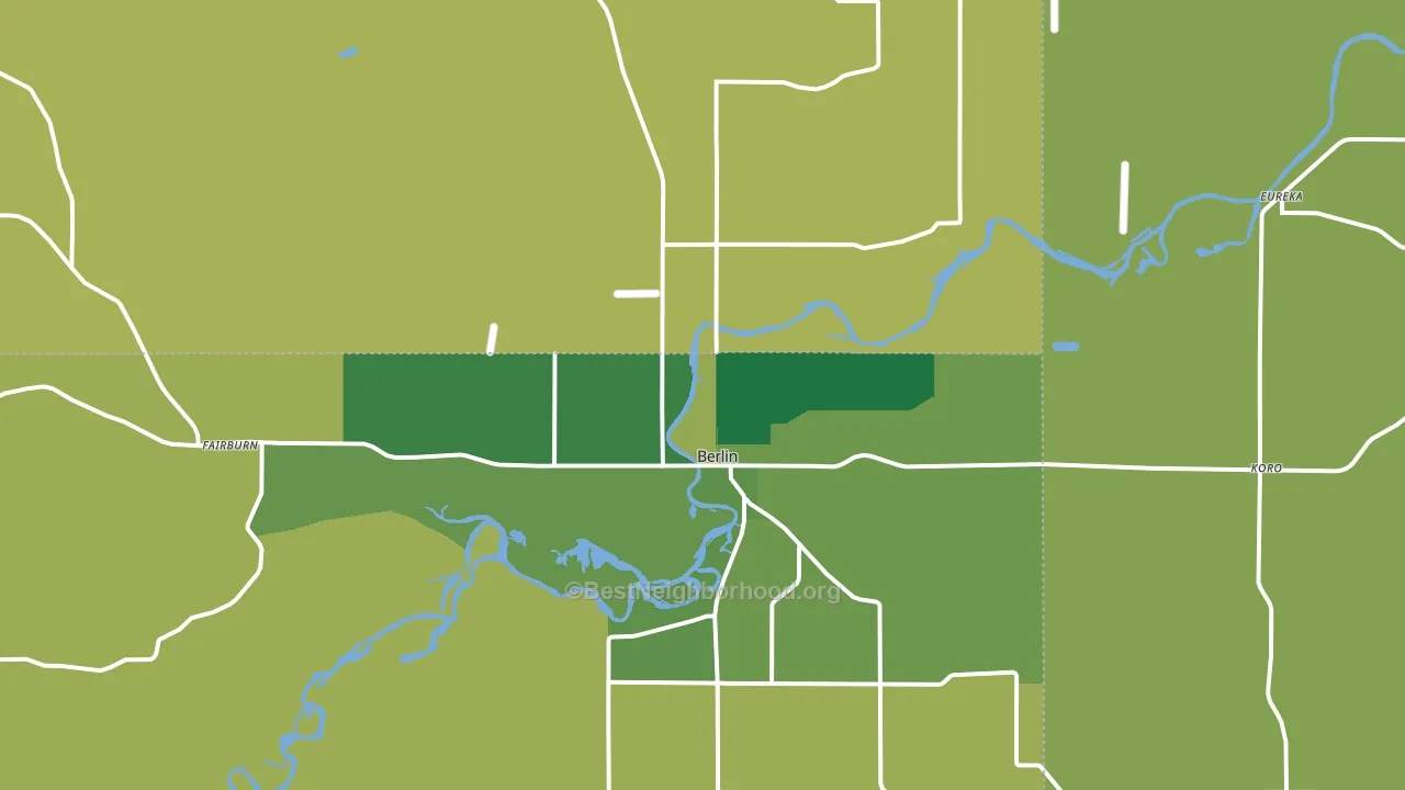 54923, WI block-group voter-turnout map