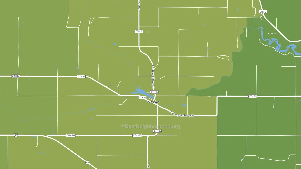 54928, WI block-group voter-turnout map
