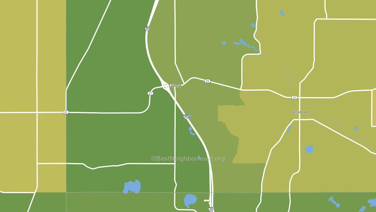 54930, WI block-group voter-turnout map