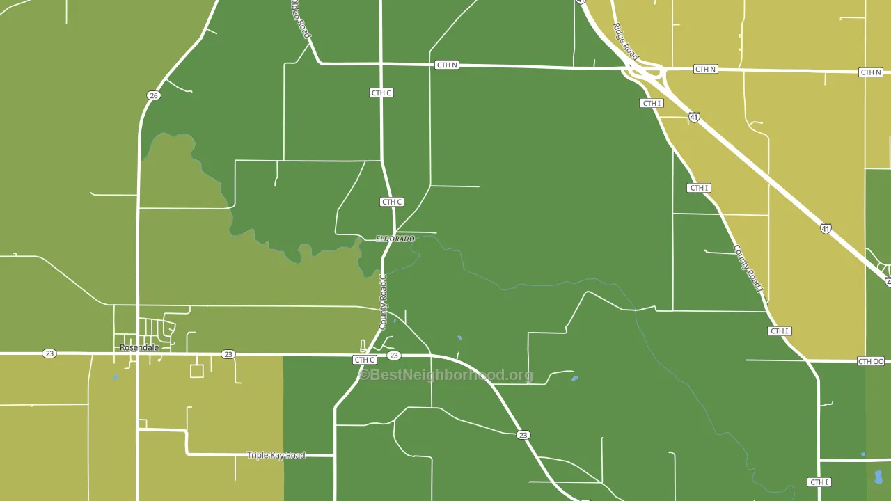 54932, WI block-group voter-turnout map