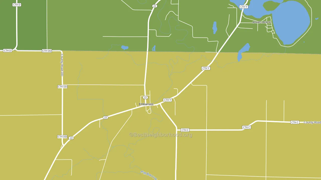 54933, WI block-group voter-turnout map