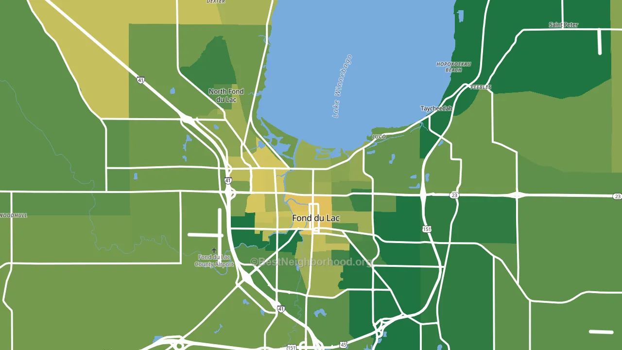 54937, WI block-group voter-turnout map