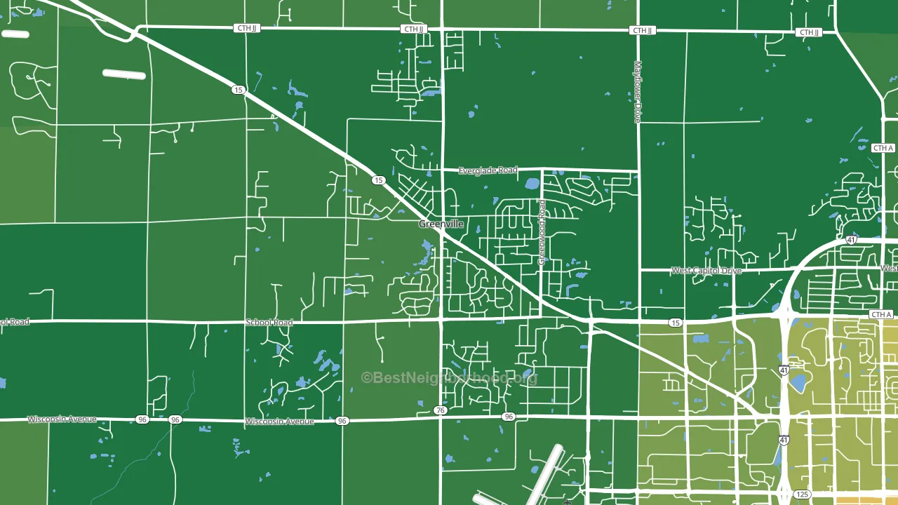 54942, WI block-group voter-turnout map