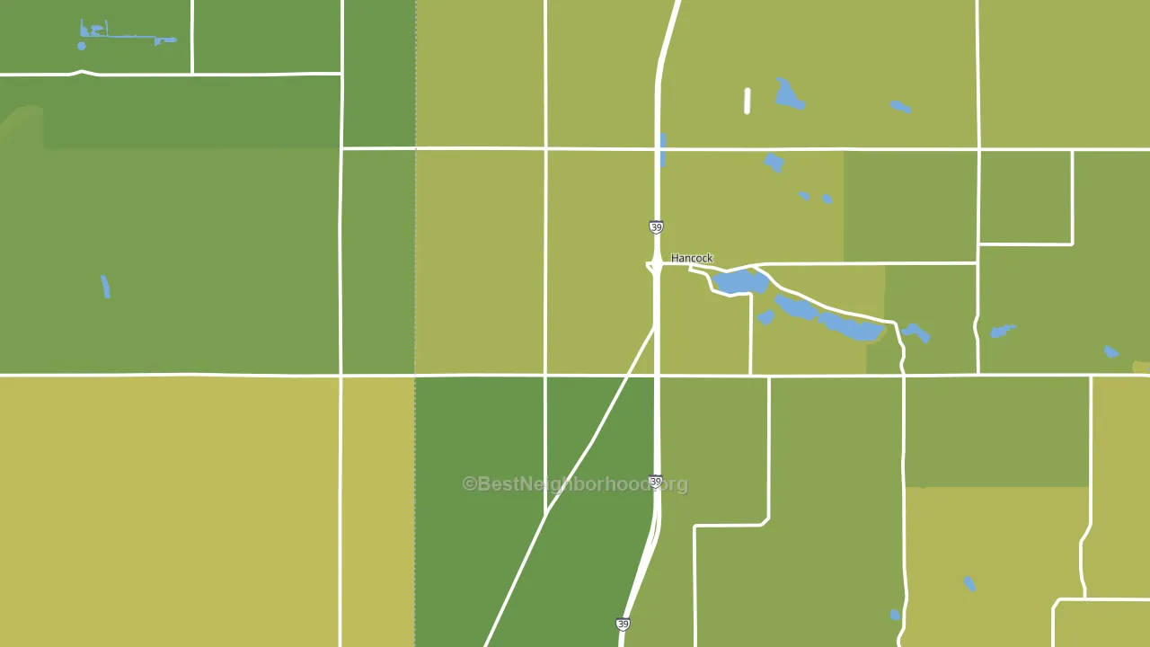 54943, WI block-group voter-turnout map