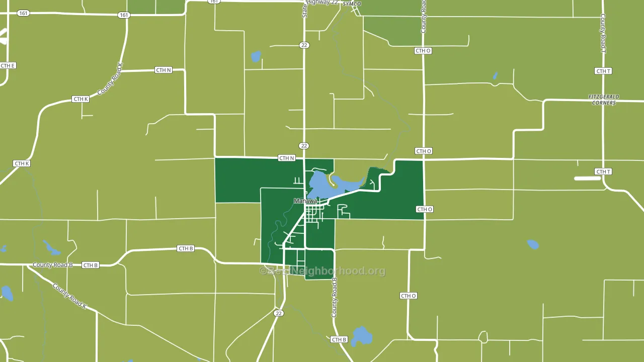 54949, WI block-group voter-turnout map
