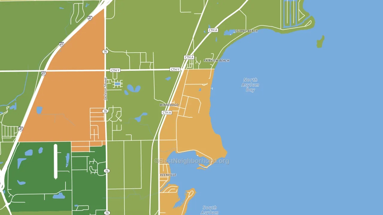 54985, WI block-group voter-turnout map
