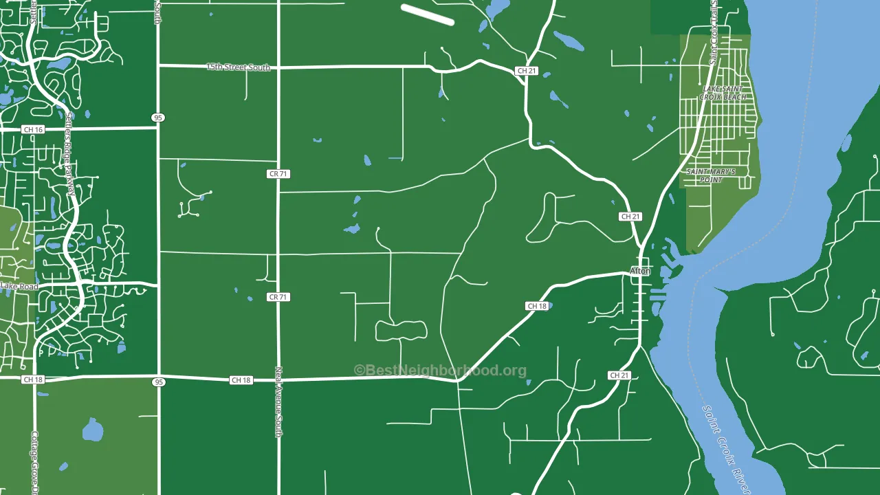 55001, MN block-group voter-turnout map