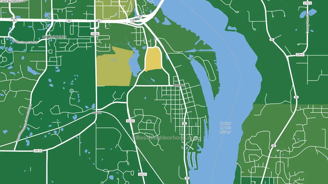 55003, MN block-group voter-turnout map