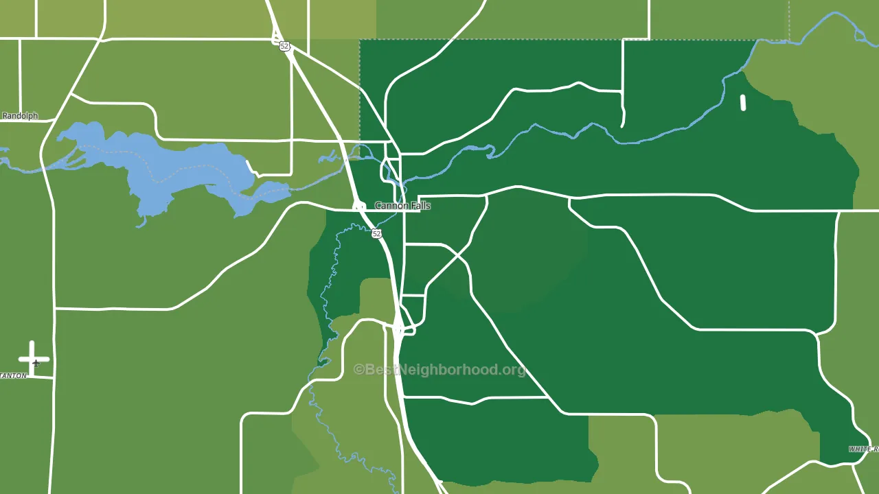 55009, MN block-group voter-turnout map