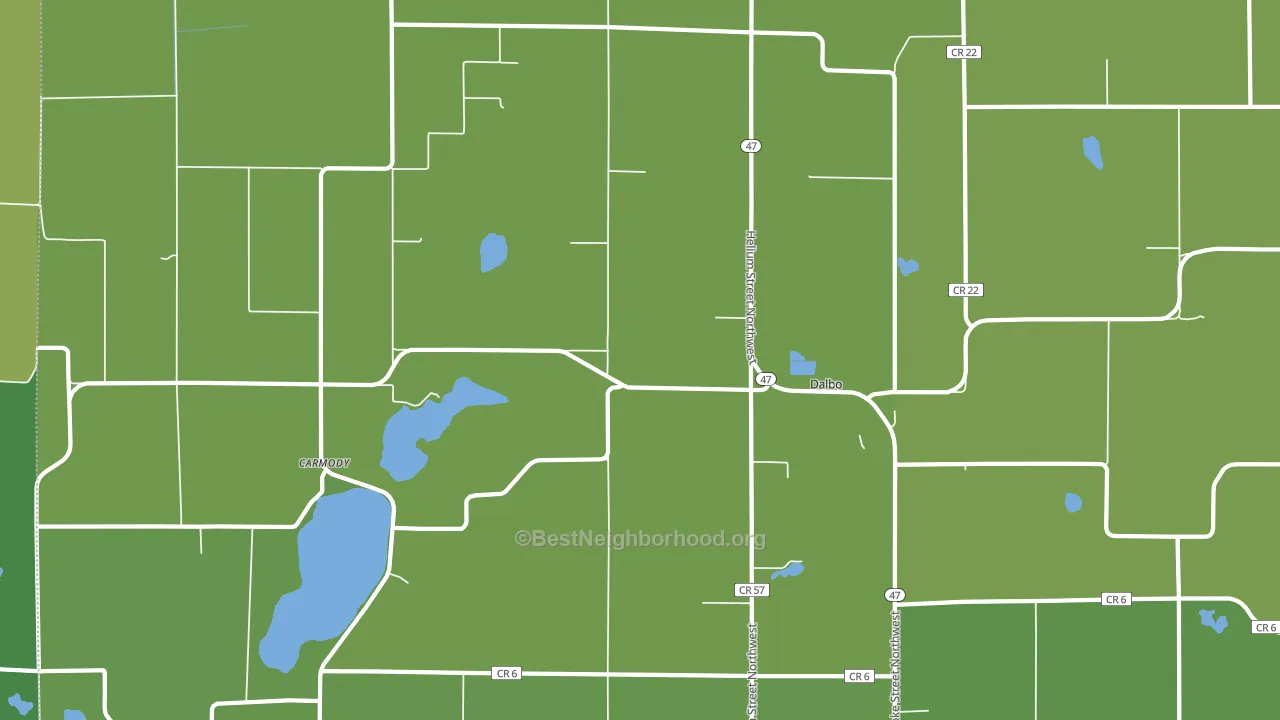 55017, MN block-group voter-turnout map