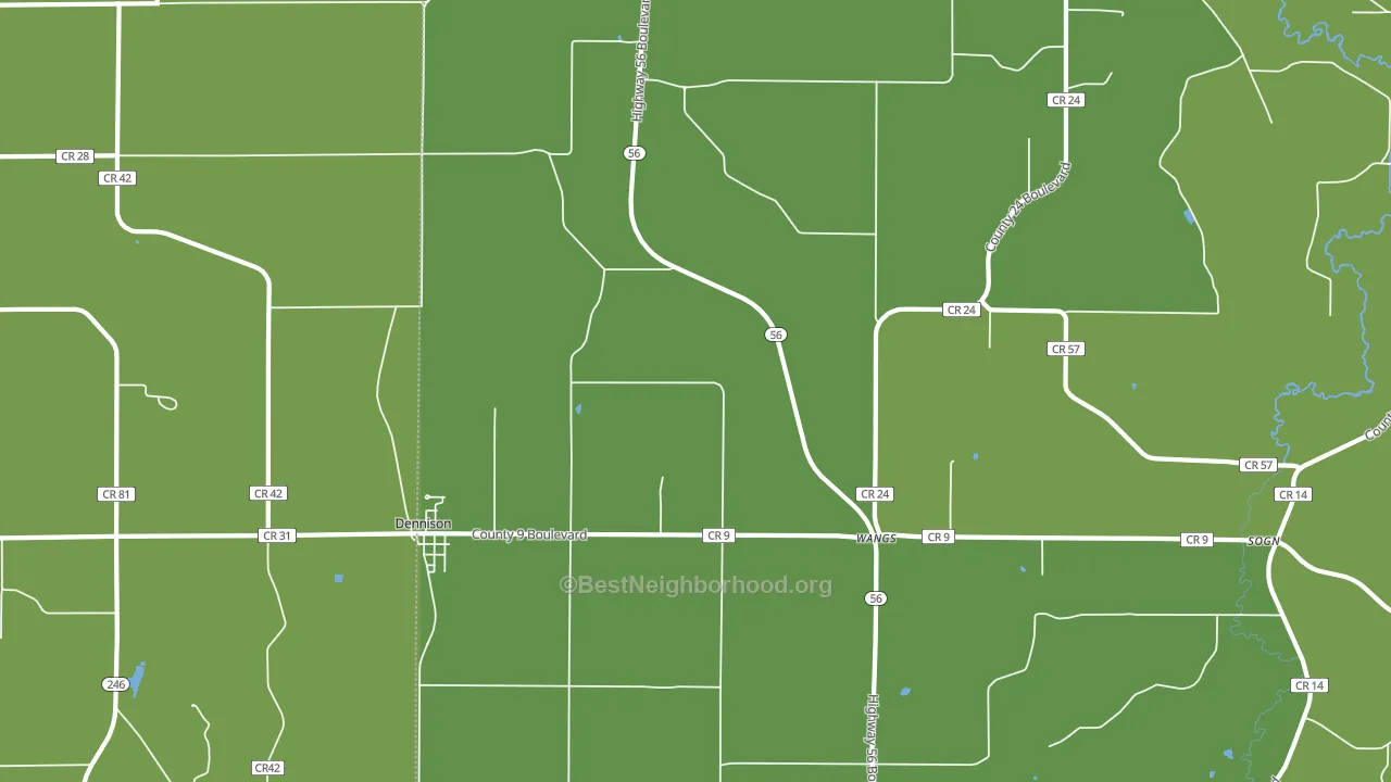 55018, MN block-group voter-turnout map