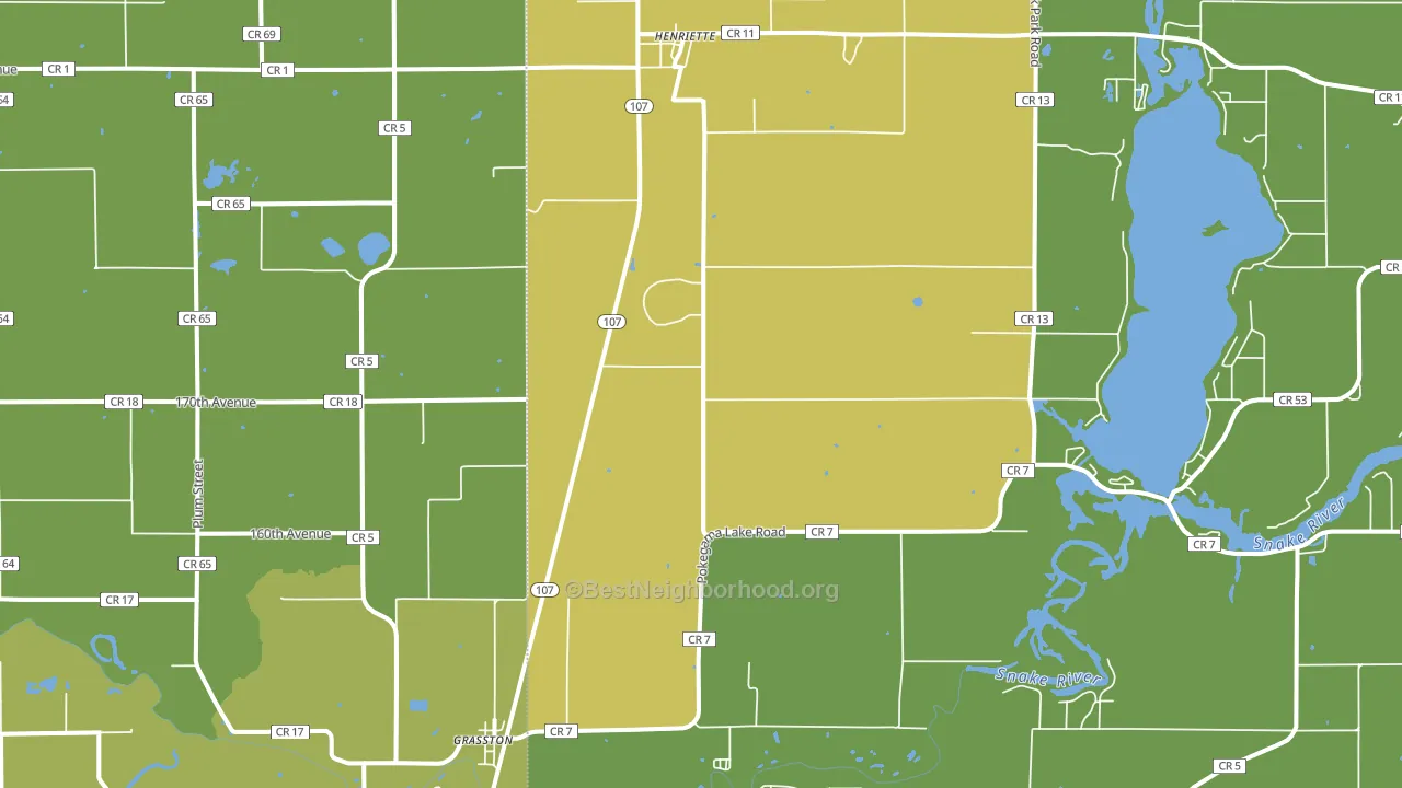 55030, MN block-group voter-turnout map
