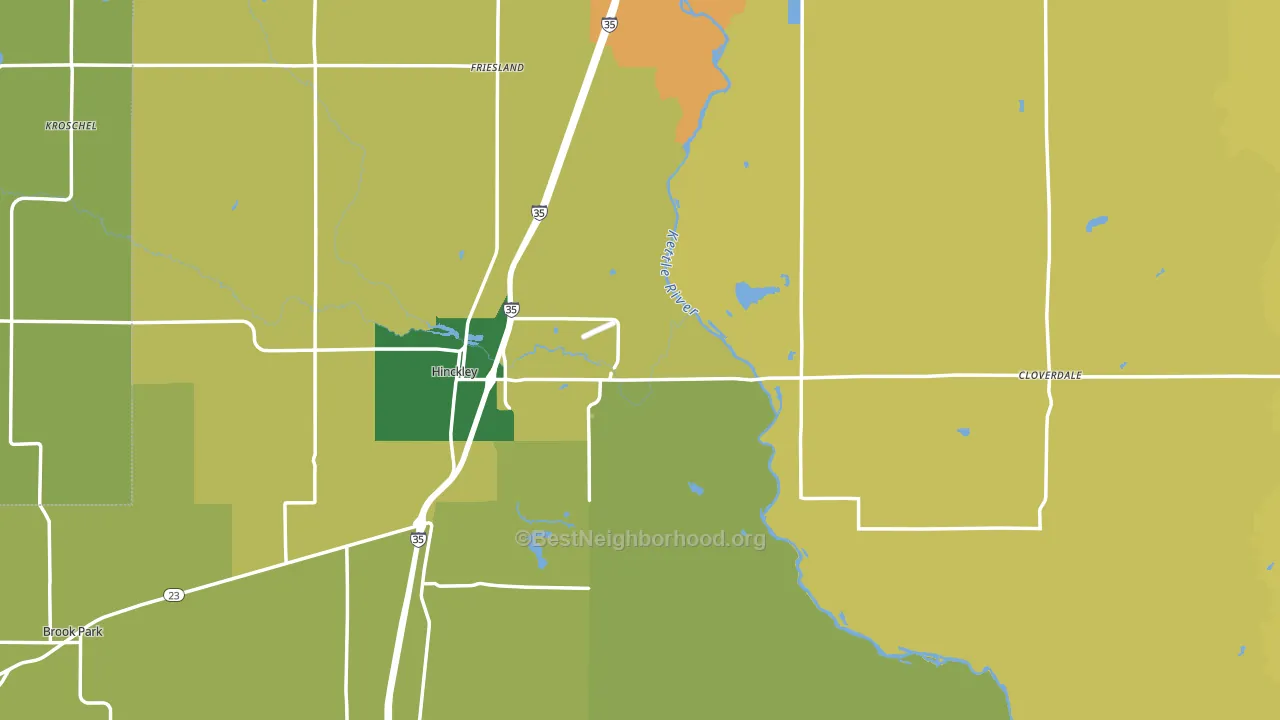 55037, MN block-group voter-turnout map